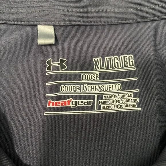 Under Armour Men's Playoff Space Dyed Polo Shirt XL Loose Moisture Wicking - Picture 5 of 7